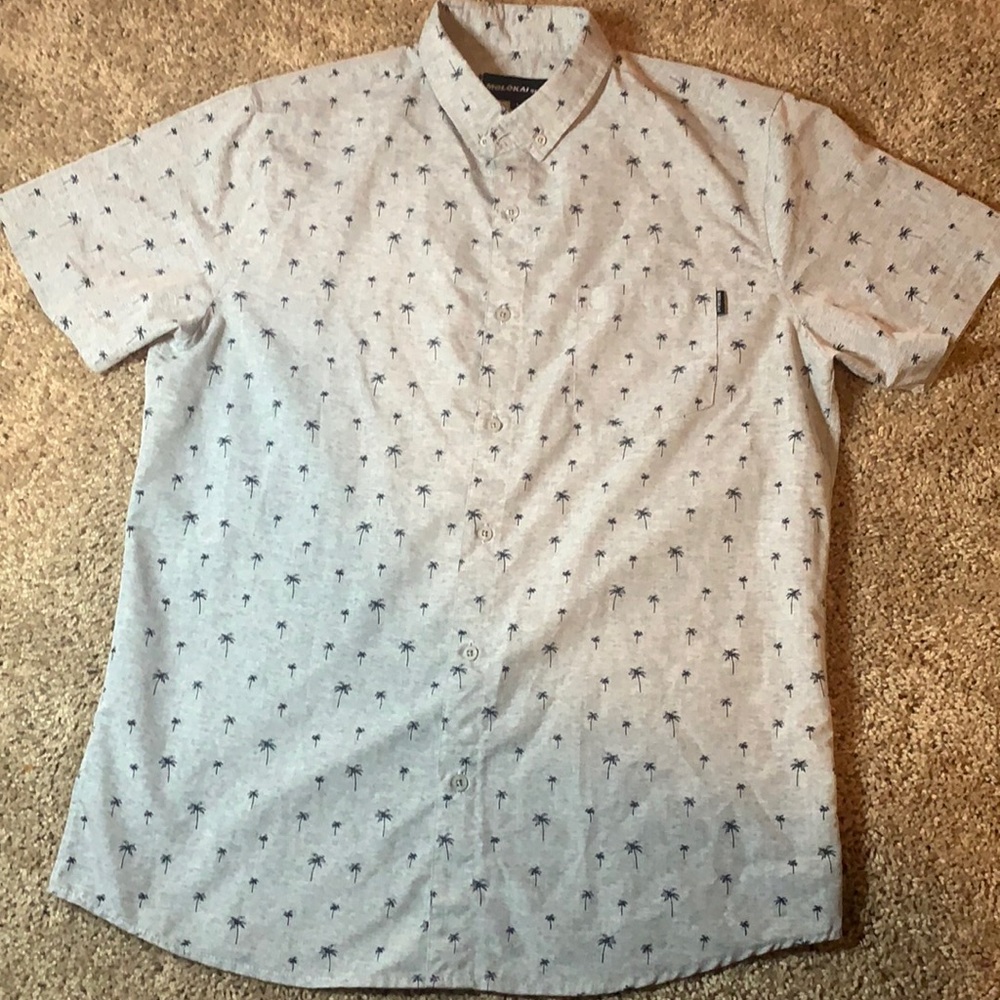 Men’s Palm Tree Button Up Shirt